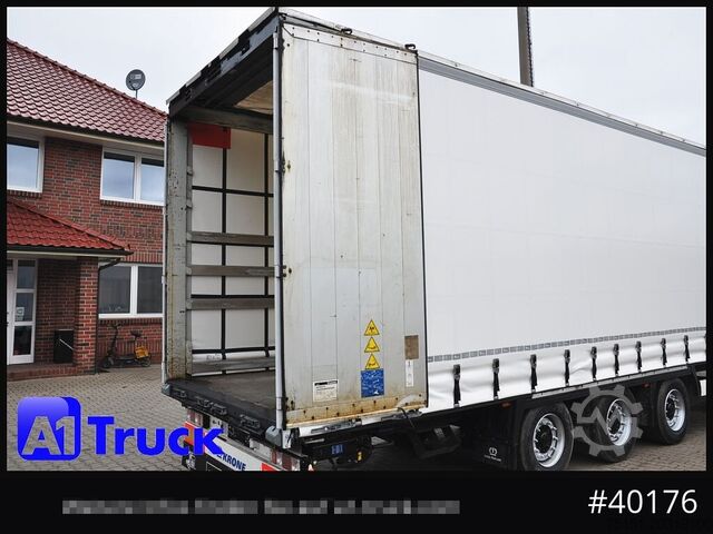 Open semitrailer with tarp KRONE SD, Mega, neue Plane, Code XL, TÜV 11/2026