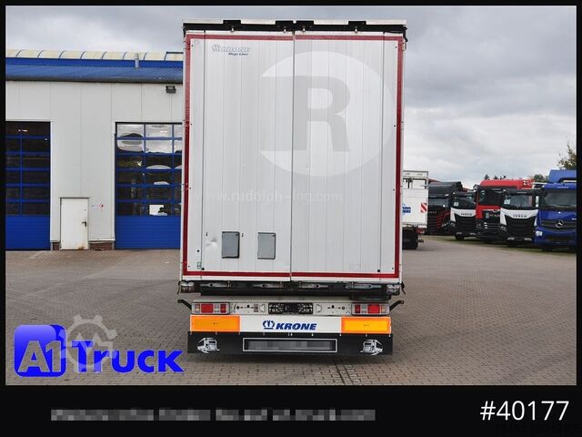 Open semitrailer with tarp KRONE SD, Mega, neue Plane, Code XL, 1 Vorbesitzer