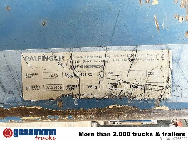 Autokran Palfinger 401-02, Palfinger, Kinshofer