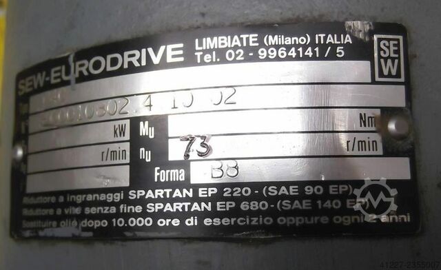 Getriebemotor 0,25 kW 73 U/min SEW-EURODRIVE DFT71C4BA