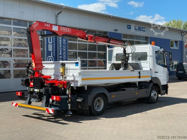 Transporter mit Kipper MERCEDES-BENZ ATEGO 818 4x2 Euro 6 Kipper Kran FASSI F65B.0.22
