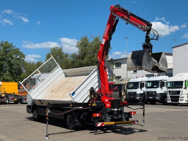 Transporter mit Kipper MERCEDES-BENZ ATEGO 818 4x2 Euro 6 Kipper Kran FASSI F65B.0.22