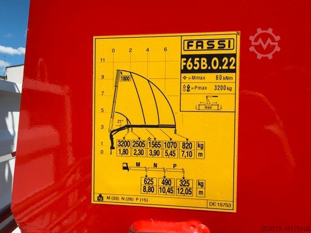 Transporter mit Kipper MERCEDES-BENZ ATEGO 818 4x2 Euro 6 Kipper Kran FASSI F65B.0.22