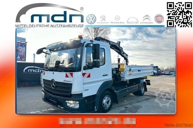 Autokran MERCEDES-BENZ Atego 918 4x2 Kipper KRAN Greifer FUNK AHK