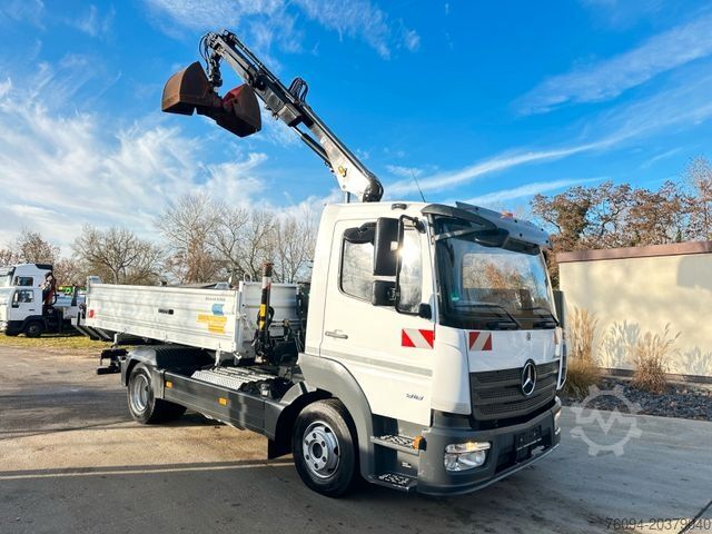 Autokran MERCEDES-BENZ Atego 918 4x2 Kipper KRAN Greifer FUNK AHK