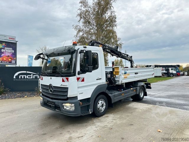 Autokran MERCEDES-BENZ Atego 918 4x2 Kipper KRAN Greifer FUNK AHK