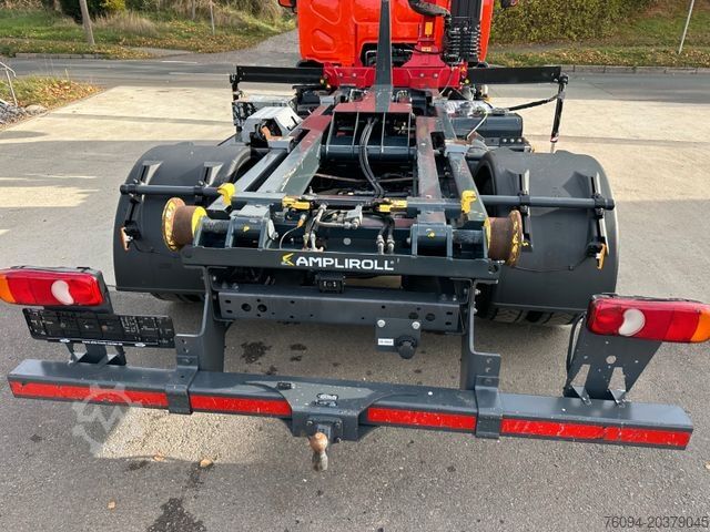 Autokran DAF LF 180 Abrollkipper SCHROTTGREIFER KRAN FUNK AHK