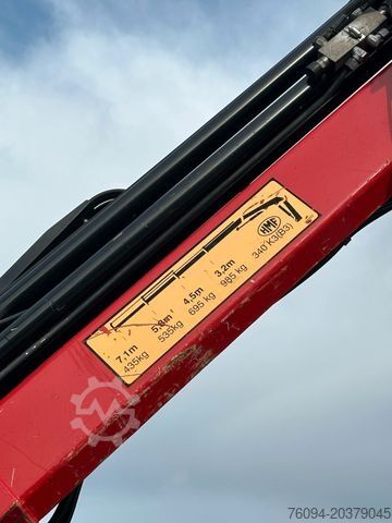 Autokran DAF LF 180 Abrollkipper SCHROTTGREIFER KRAN FUNK AHK