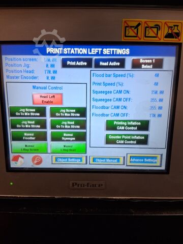 Automatische Rotations-Siebdruckmaschine Dubuit Far East CS-1