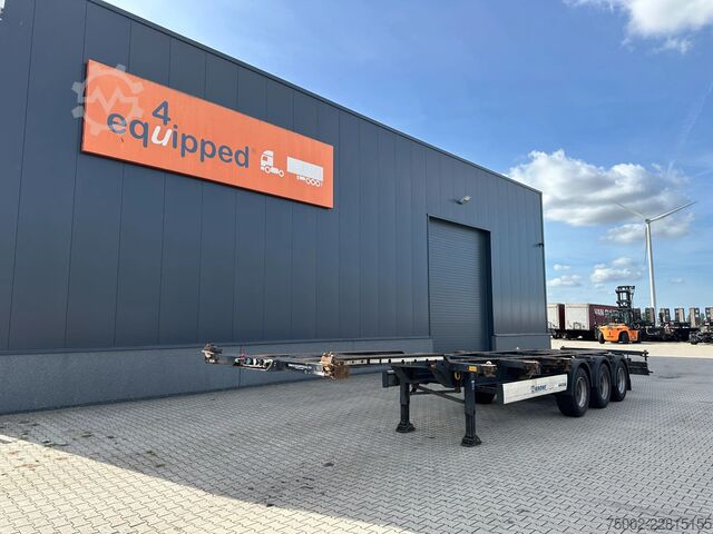 Containertransport Krone 40FT HIGH CUBE/ BPW +trommelremmen / 75% banden...