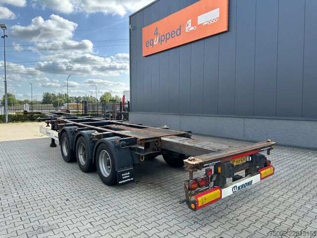 Containertransport Krone 40FT HIGH CUBE/ BPW +trommelremmen / 75% banden...