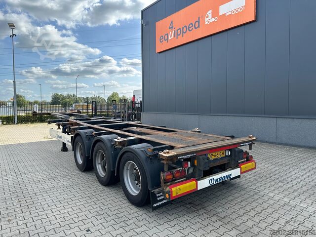 Containertransport Krone 40FT HIGH CUBE/ BPW +trommelremmen / 75% banden...