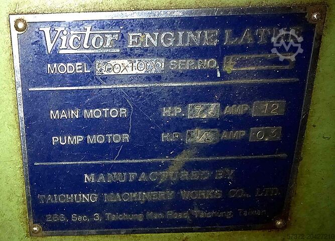 Drehbank Victor 500x1000