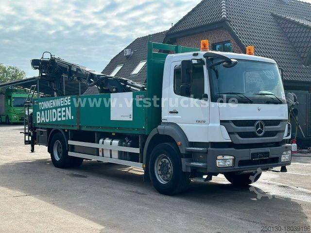 LKW mit Pritsche (offen) MERCEDES-BENZ Axor 1929 4x2 Pritsche + HIAB Ladekran