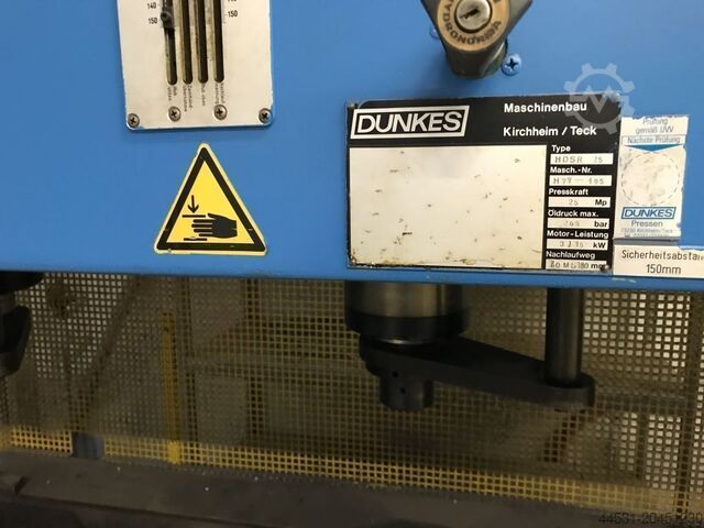 Hydraulische Presse Dunkes HDSR 75