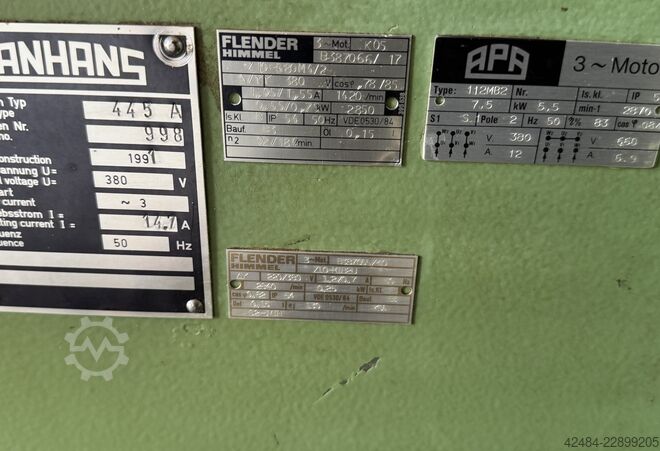 Surface - and thicknessplaner Panhans 445 A