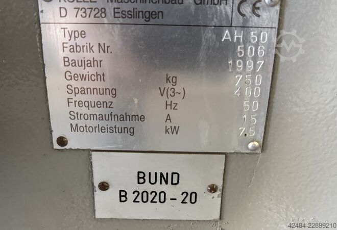 Abrichthobelmaschine Kölle AH50 Kölle AH 50
