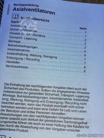 Ventilator ZIEHL-ABEGG Axiallüfter