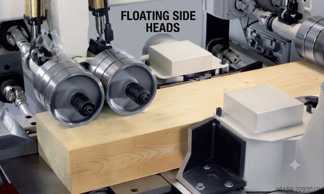 Hobel- und Kehlautomat WEINIG HYDROMAT 2000 FLOATING VERTICAL SPINDLES
