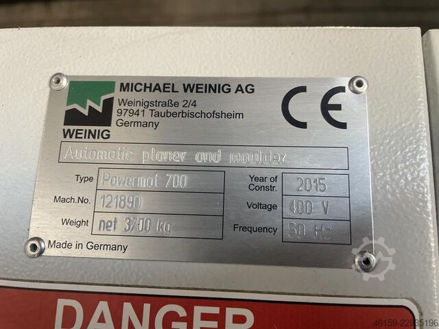 Hobel- und Kehlautomat Weinig Powermat  700