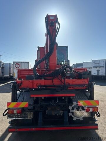 Flatbed truck MERCEDES-BENZ AROCS 3552 ZUR HACKMASCHINENBESCHICKUNG,  EPSILON M100L86