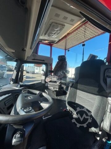 Flatbed truck MERCEDES-BENZ AROCS 3552 ZUR HACKMASCHINENBESCHICKUNG, EPSILON M100L86