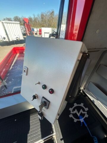 Flatbed truck MERCEDES-BENZ AROCS 3552 ZUR HACKMASCHINENBESCHICKUNG,  EPSILON M100L86