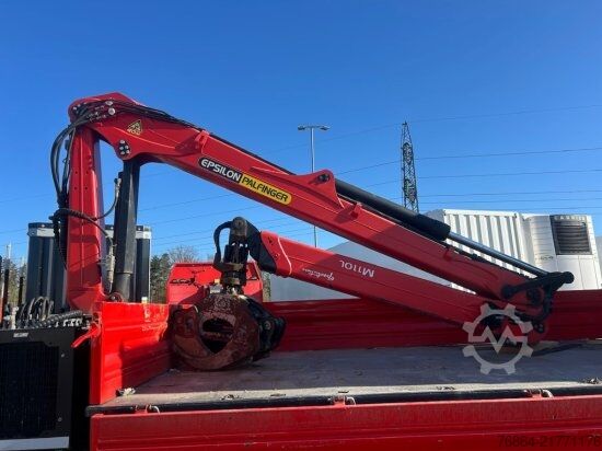 Flatbed truck MERCEDES-BENZ AROCS 3552 ZUR HACKMASCHINENBESCHICKUNG,  EPSILON M100L86