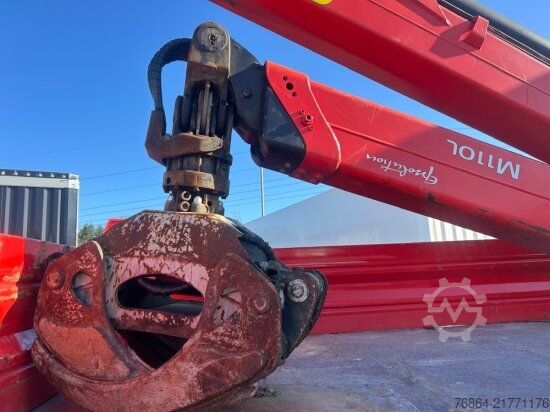 Flatbed truck MERCEDES-BENZ AROCS 3552 ZUR HACKMASCHINENBESCHICKUNG,  EPSILON M100L86