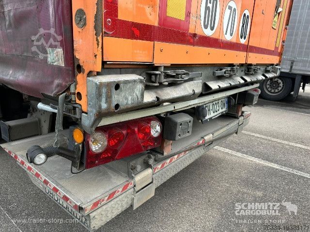 Open semitrailer with tarp Schmitz Cargobull Semitrailer Curtainsider Standard Hayon