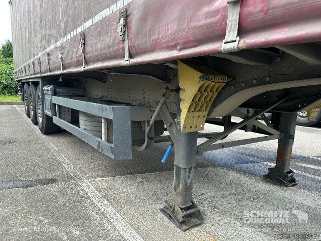Open semitrailer with tarp Schmitz Cargobull Semitrailer Curtainsider Standard Hayon