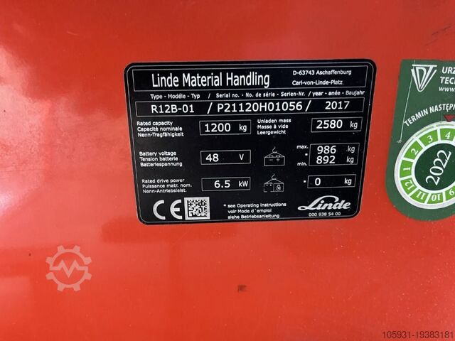 Reach Truck Linde R12B