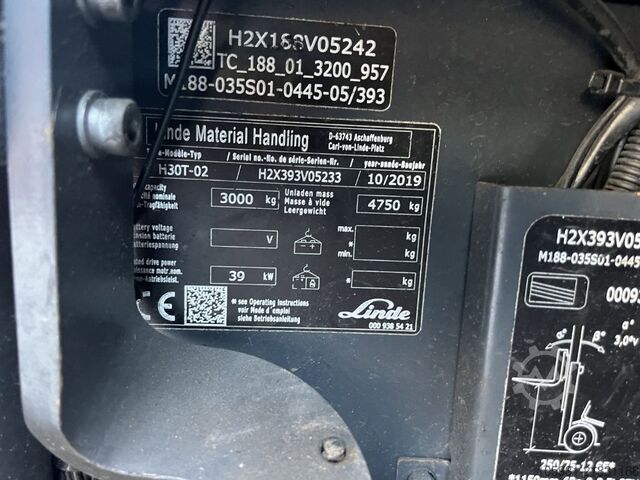 LPG Forklifts Linde H30T-02