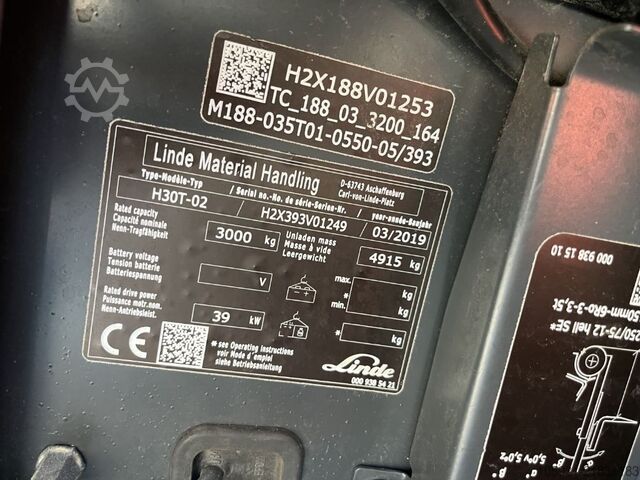LPG Forklifts Linde H30T-02