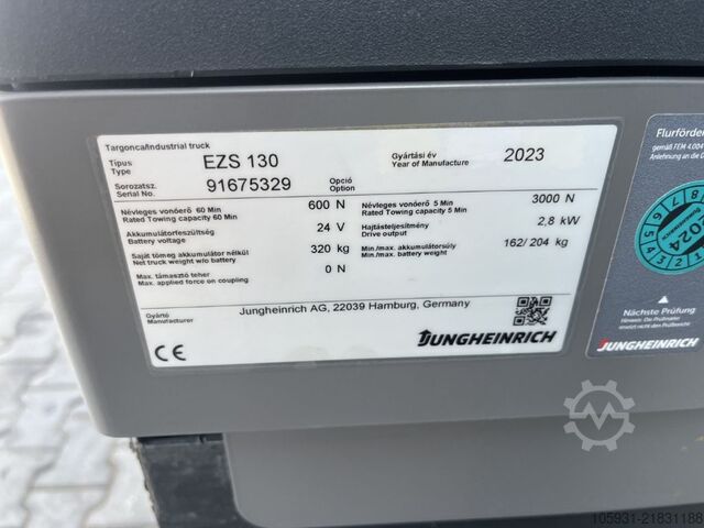 Tow Tractor Jungheinrich EZS130