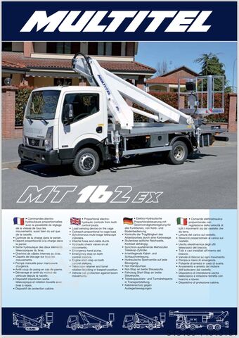 Multitel MT 162 (EX) on Nissan Cabstar 3.5t truck-mounted riser 