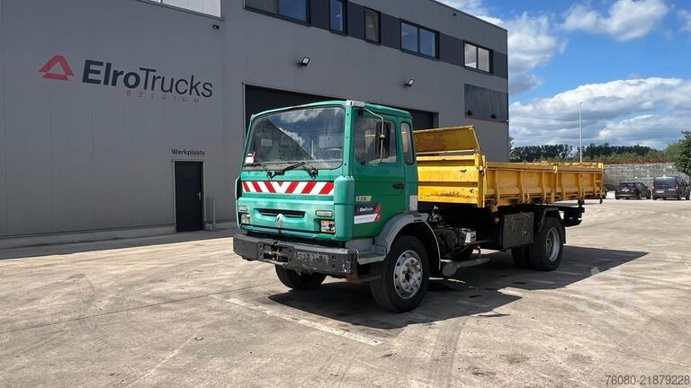 3-way tipper Renault S 170 (10 BOULOTS / POMPE MANUELLE / LAMES / MA...