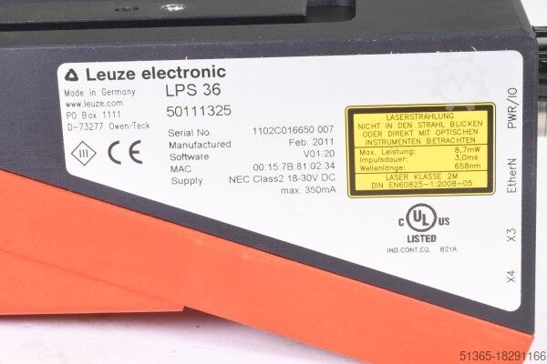 Linienprofilsensor, V01.20 Leuze Electronic 50111325