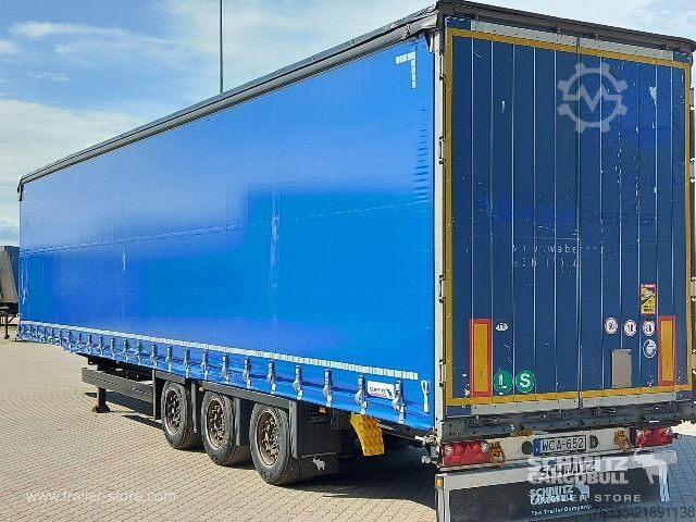 Open semitrailer with tarp Schmitz Cargobull Curtainsider Mega