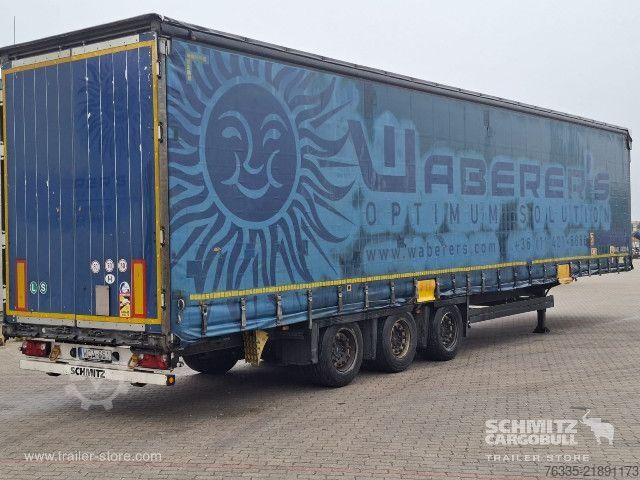 Open semitrailer with tarp Schmitz Cargobull Curtainsider Mega