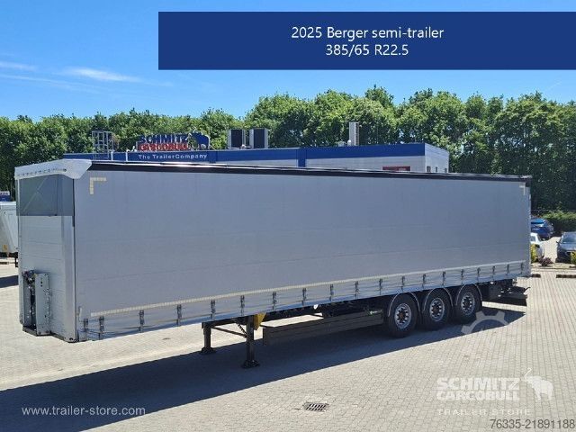 Open semitrailer with tarp Berger Curtainsider Standard