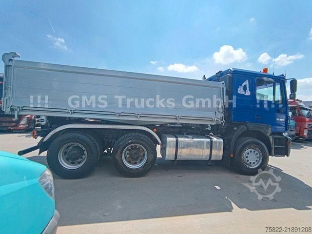 Three-sided tipper truck MAN FE 460 / 6X4 / Wechsel Kipper BORDMATIK + SZM