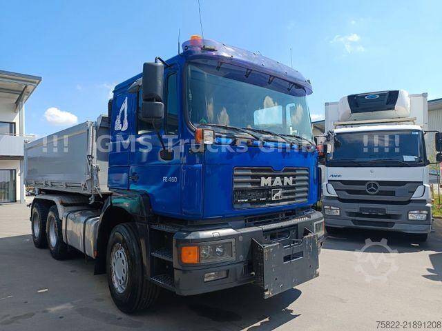 Three-sided tipper truck MAN FE 460 / 6X4 / Wechsel Kipper BORDMATIK + SZM