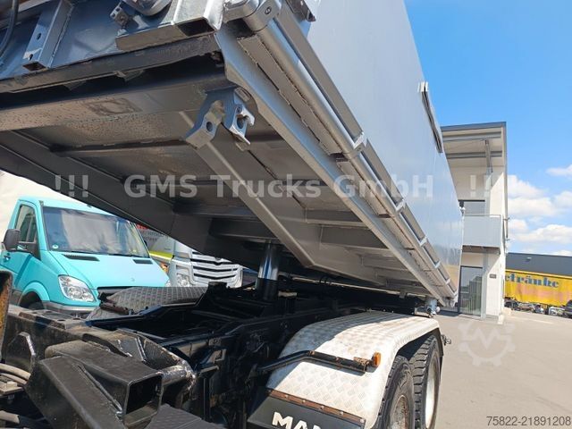 Three-sided tipper truck MAN FE 460 / 6X4 / Wechsel Kipper BORDMATIK + SZM