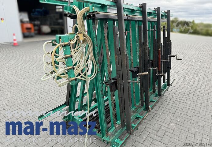 Double-sided trapezoidal pneumatic press TECH-FA 