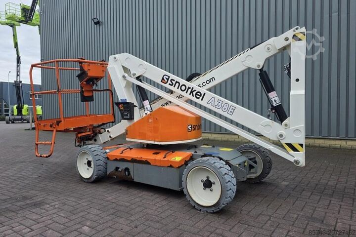 Gelenkteleskoparbeitsbühne Snorkel A38E As-Is, Electric, 13.5m Working Height, 6.1m R