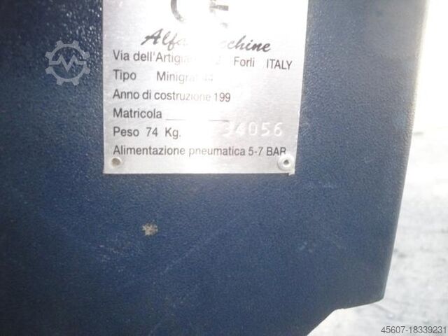 ALFAMACCHINE MINIGRAF 44 stitcher ALFAMACCHINE MINIGRAF 44 zszywarka ALFAMACCHINE MINIGRAF 44