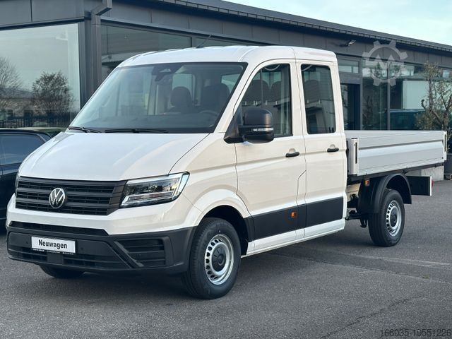 Pritschenwagen VOLKSWAGEN Crafter 35 Doka Facelift L3 MR 7 Sitze GRA LED