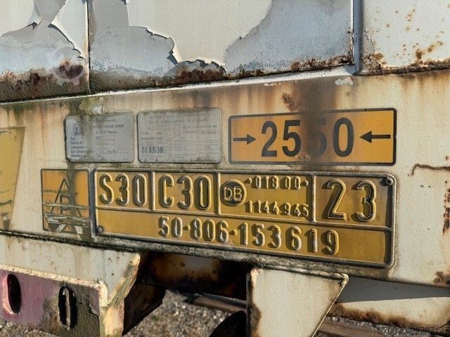 Anhänger-Wechselpritsche KRONE 745 BDF Kleiderkoffer+Rolltor+Kleider