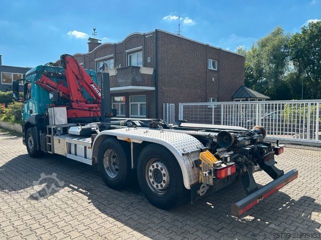 Roll-off tipper truck MERCEDES-BENZ 2543 Meiller Abroller +MKG HLK76A2 Kran +Greifer